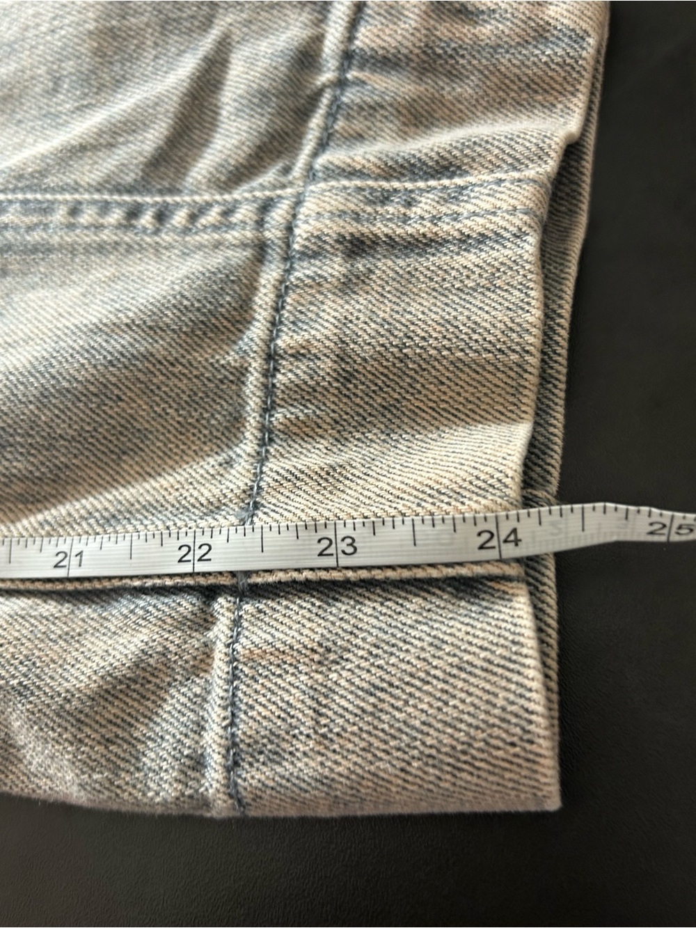Anthropologie Pilcro High Rise Carpenter Barrel Jeans Gray Acid Wash Size 25 - Picture 7 of 7